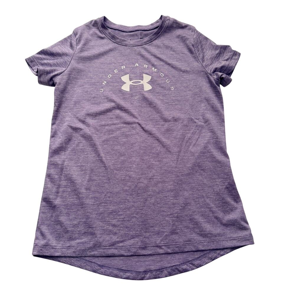 Under Armour Purple Loose Fit Athletic Top - Girls M